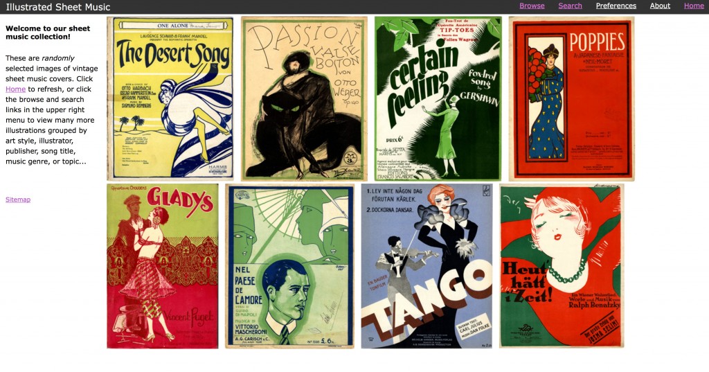 Illustrated Sheet Music: www.imagesmusicales.be
