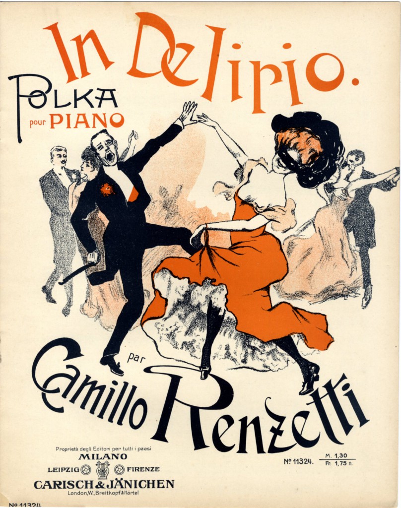 "In delirio", polka by Camillo Renzetti (1908)