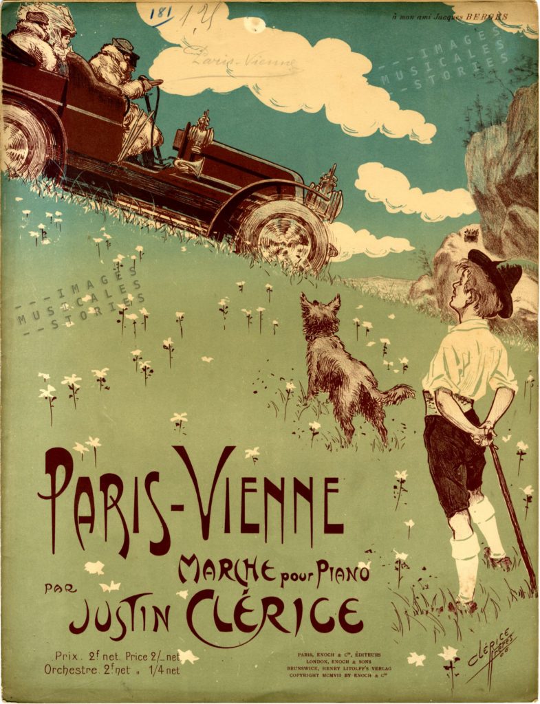 'Paris-Vienne, march by Justin Clérice - sheet music