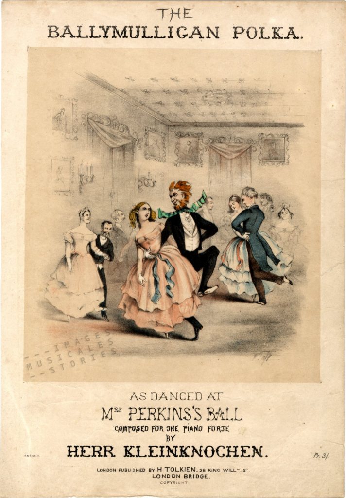 sheet music illustrated by Thackeray