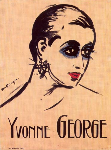 Portrait of Yvonne George, from a poster by Kees van Dongen