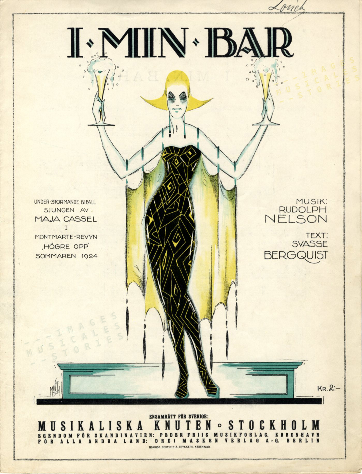 'I min bar', music by Rudolph Nelson (1924 - click image to enlarge