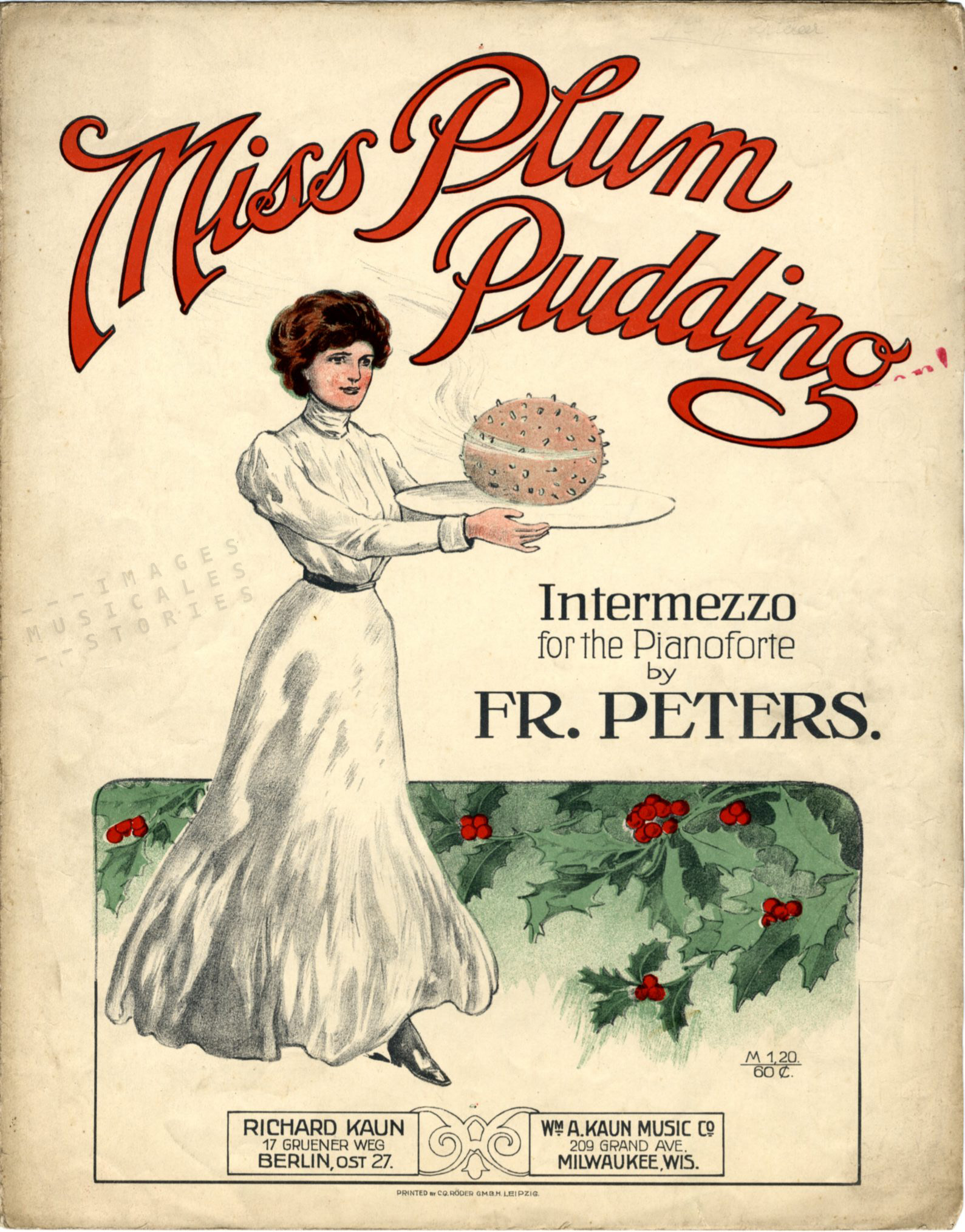 'Miss Plum Pudding' piano intermezzo by Fr. Peters