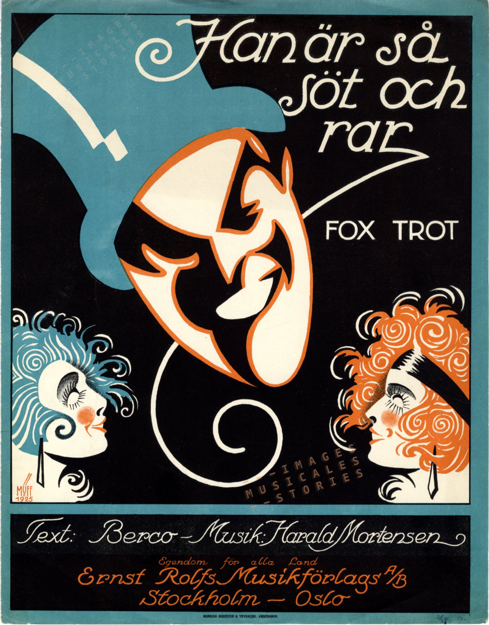 'Han är så söt och rar', music by Harald Mortensen (1925) - click on image to enlarge
