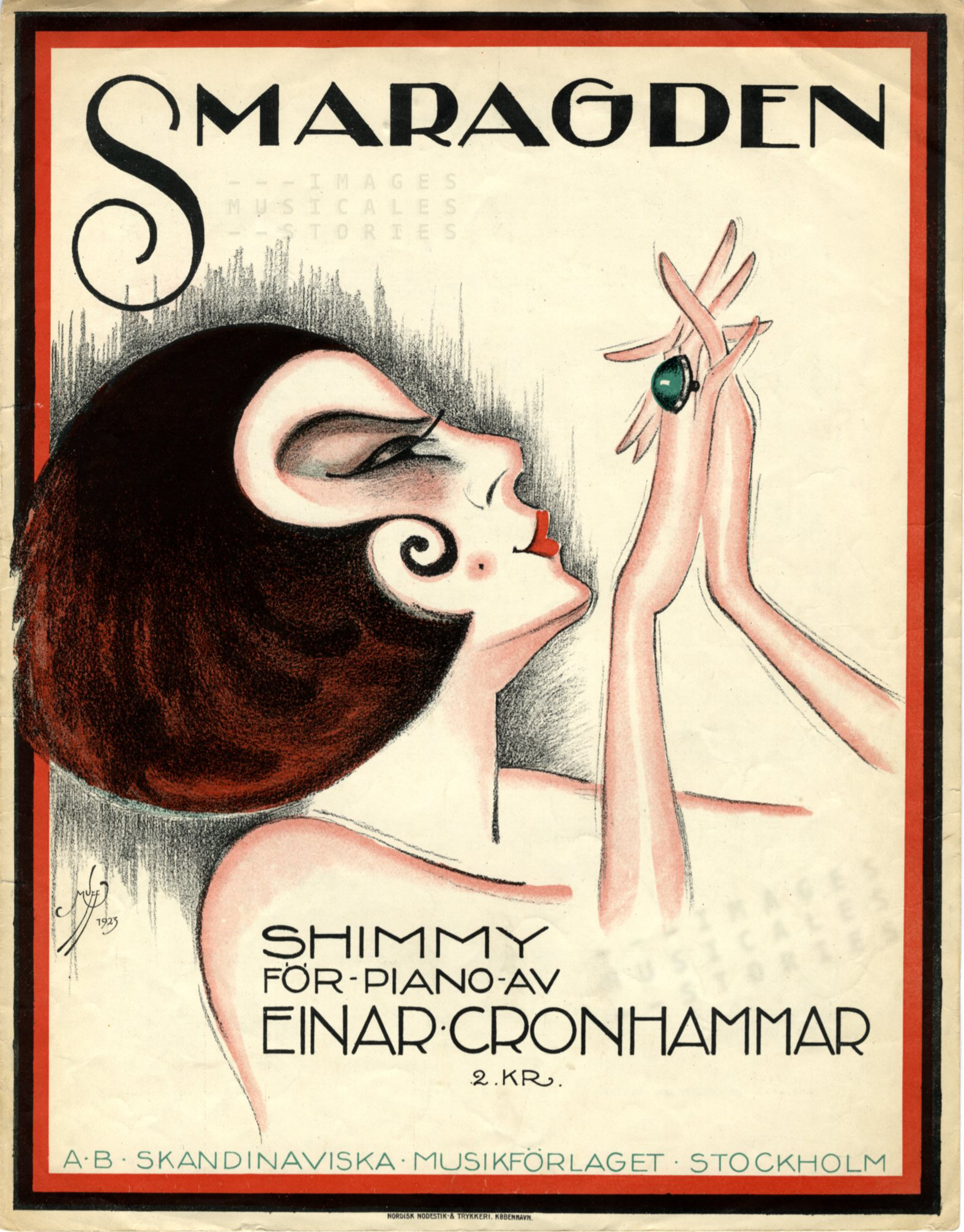 'Smaragden', music by Einar Cronhammar (1923) - click image to enlarge
