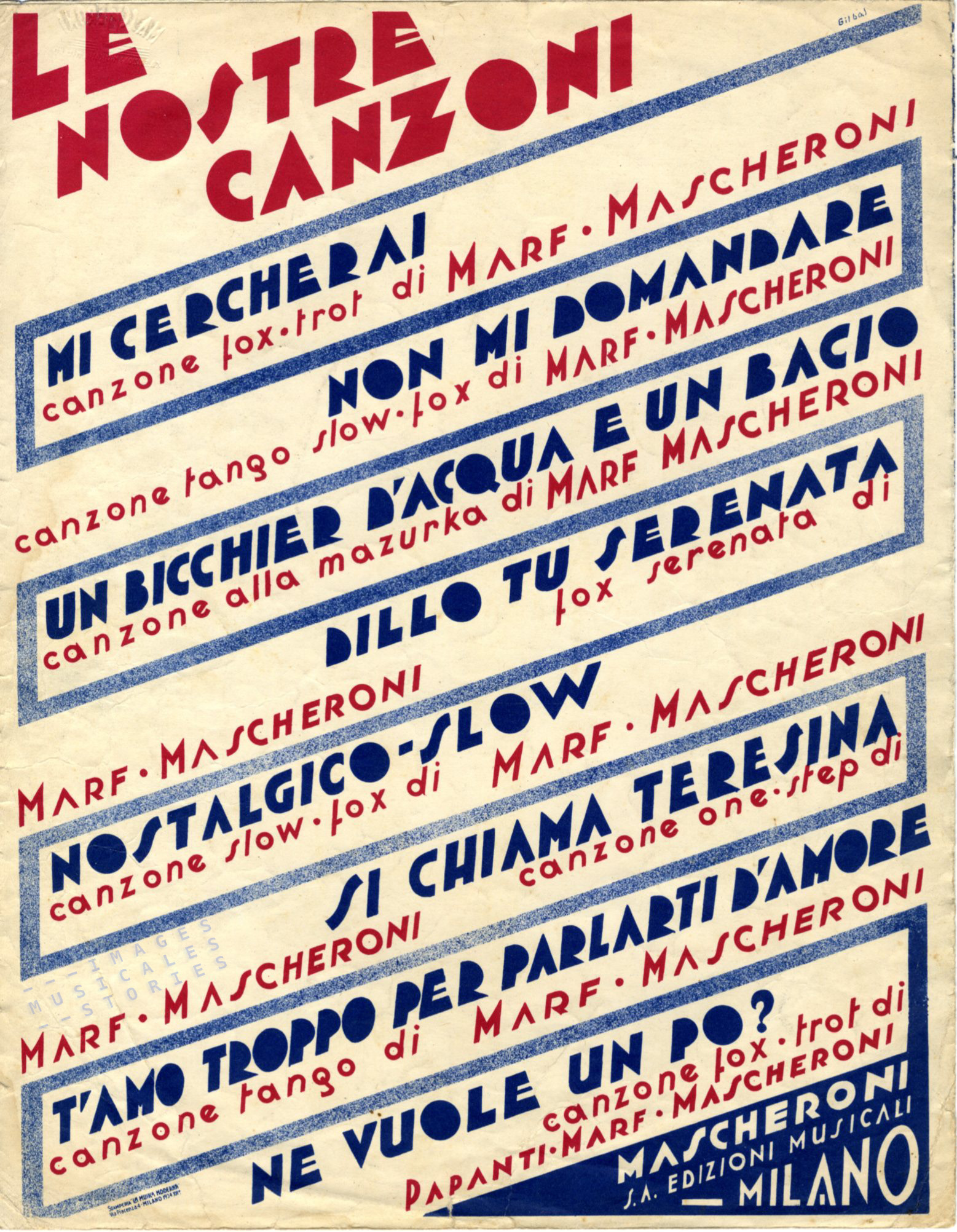 Catalog publicity for publisher Mascheroni. Illustrated by Gilbàs