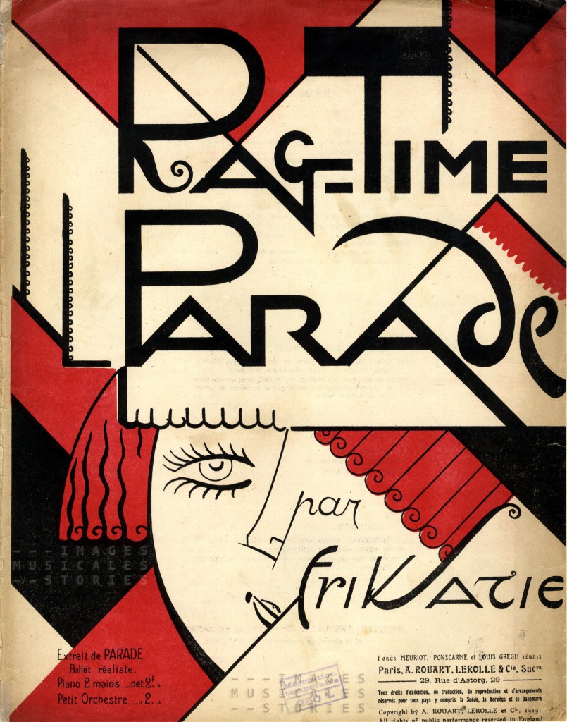 'Rag-Time Parade', composed by Erik Satie (Rouart, Lerolle & Cie, Paris, 1919)