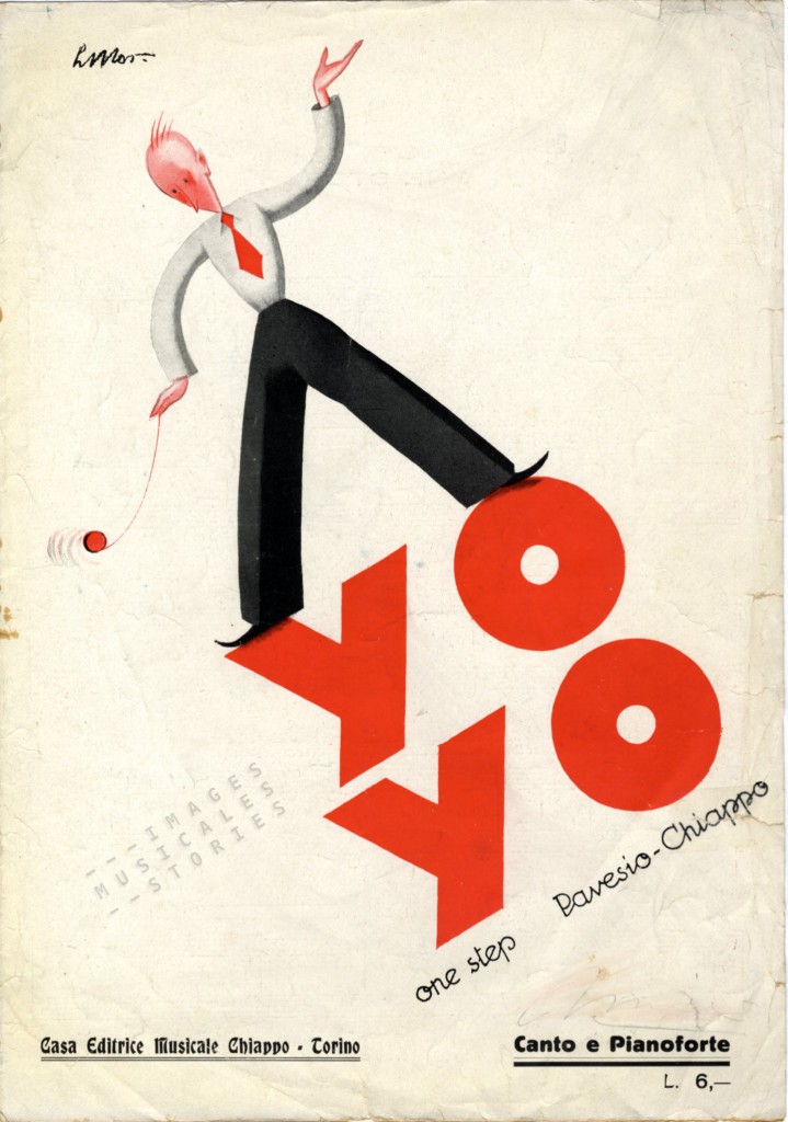 Yo Yo sheet music cover illustrated by L.M., Torino, 1932).