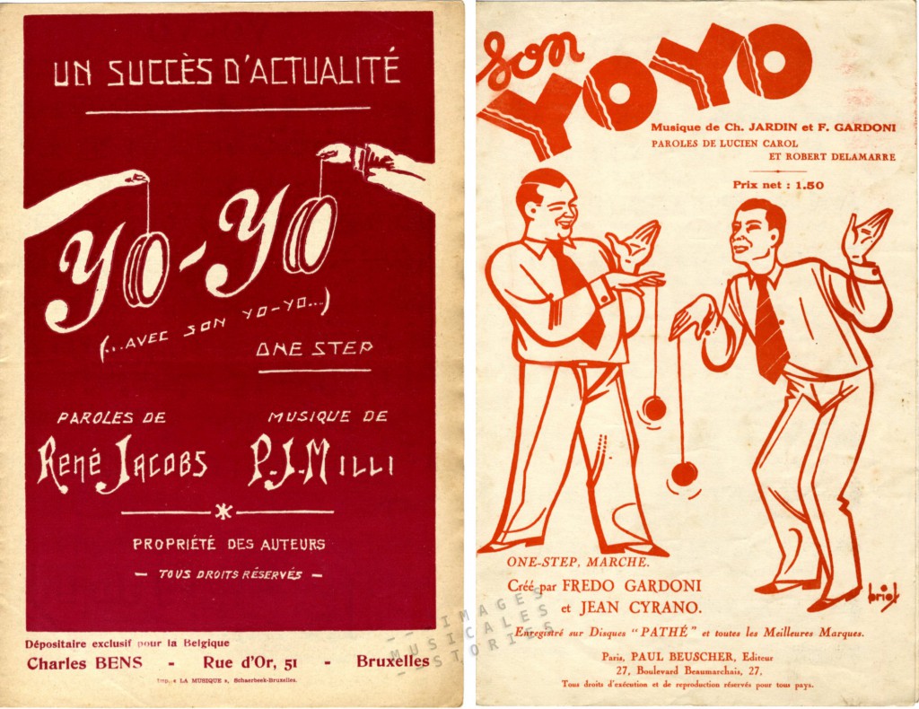 Yo-Yo sheet music covers from www.imagesmusicales.be, partitions illustrées