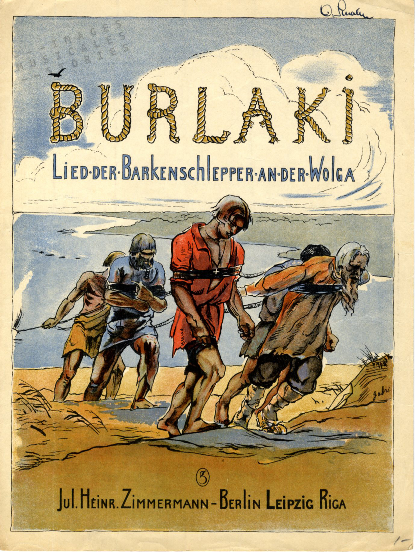 'Burlaki (Lied der Barkenschlepper an der Wolga' published by J. H. Zimmerman