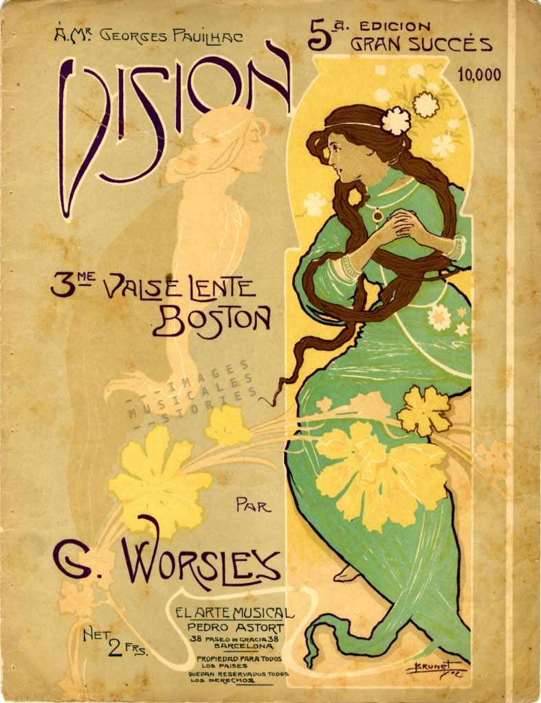'Vision' by Clifton Worsley, sheet music cover