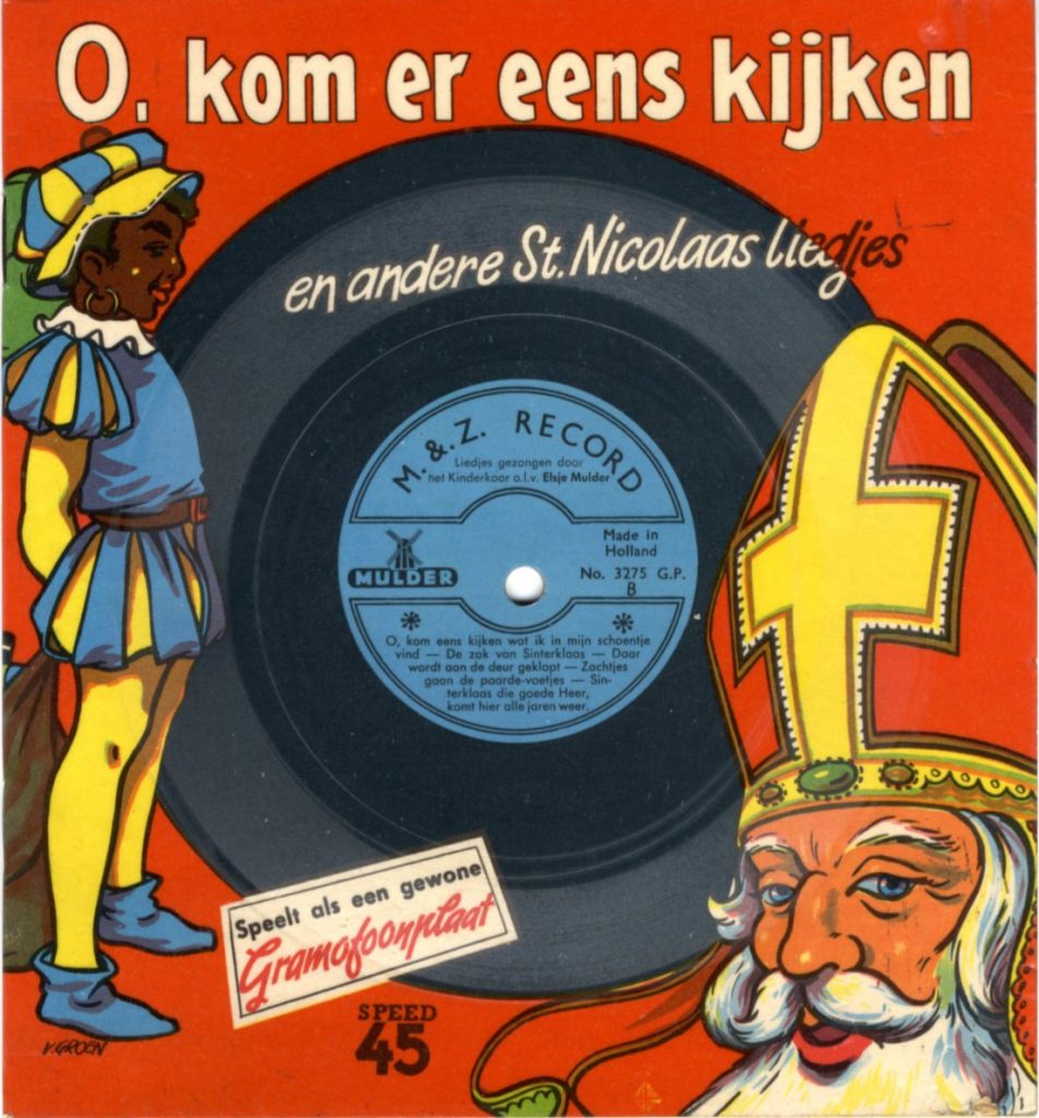 Cover for booklet 'O, kom er eens kijken, en andere St.Nicolaas liedjes' 