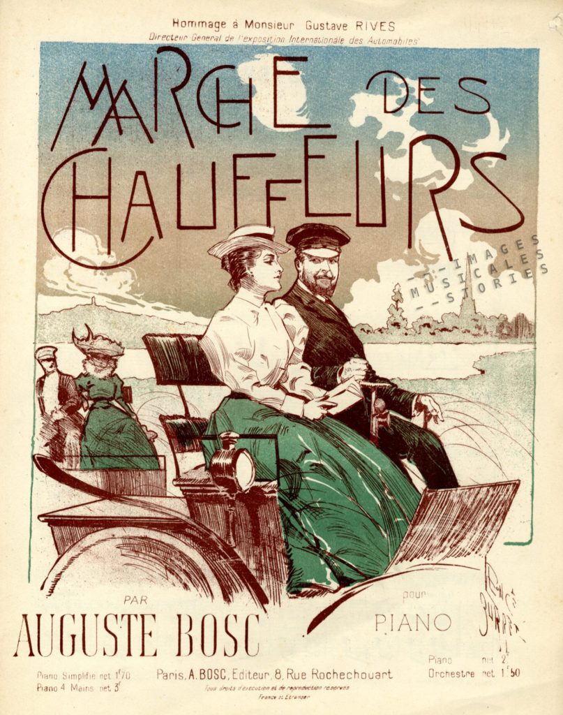 Sheet music cover for Marche des Chauffeurs