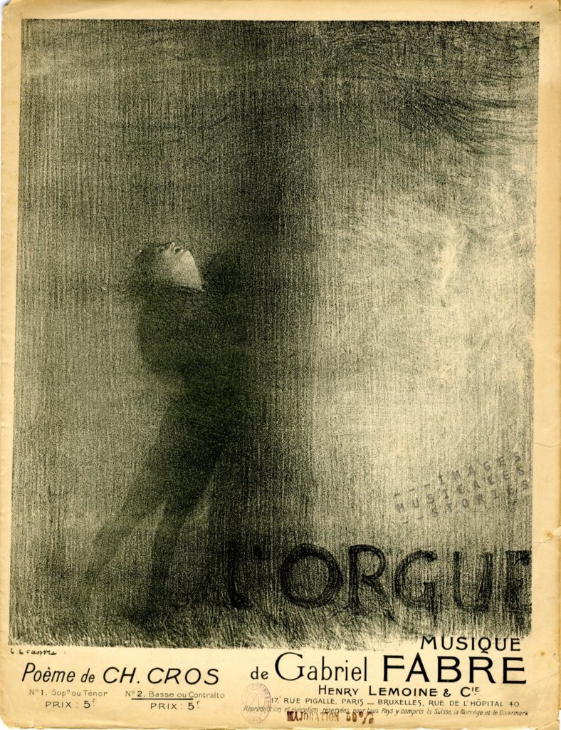 Sheet music cover of 'L'Orgue'