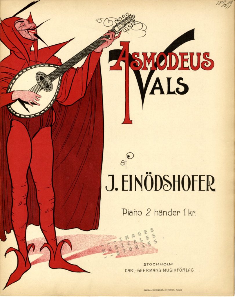 Sheet music cover for 'Asmodeus'
